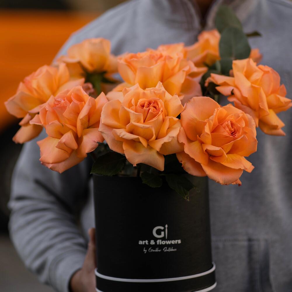 Моно-Букет из Роз (Розы можно на выбор) + открытка ручной работы в подарок